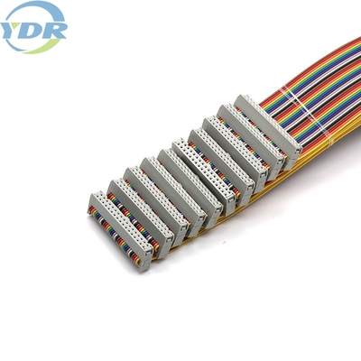 IDC 2.54 Pitch 34 Pin Flat Cable Rainbow Color UL2651 28AWG