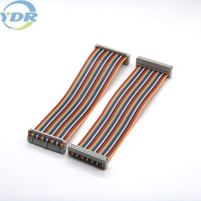 IDC 2.54 Pitch 34 Pin Flat Cable Rainbow Color UL2651 28AWG